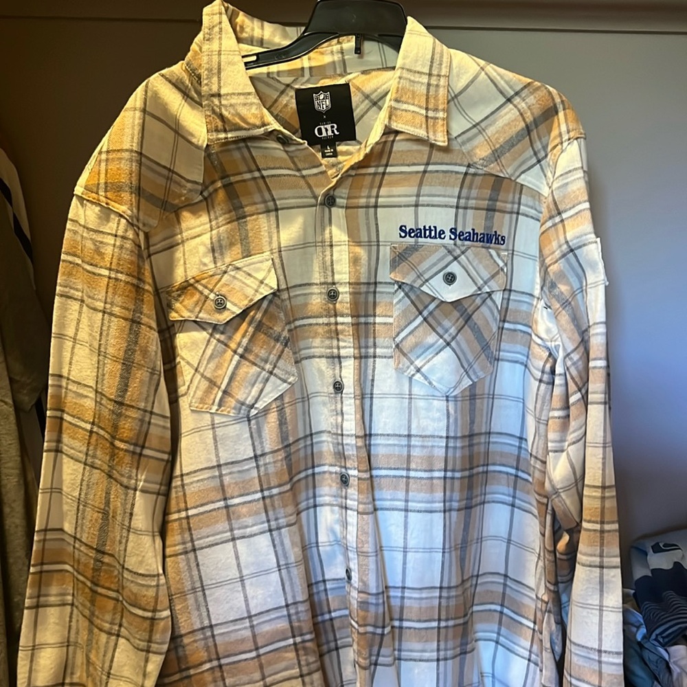 Large Seattle Seahawks flannel